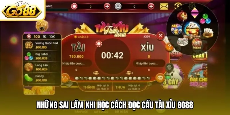 Những sai lầm khi học cách đọc cầu tài xỉu Go88